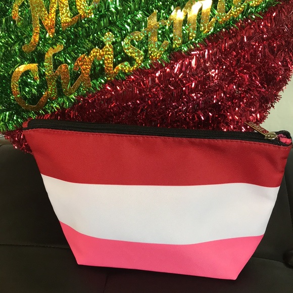 Clinique X Kate Spade Color Block Nylon Cosmetic Pouch NWOT - Picture 3 of 8